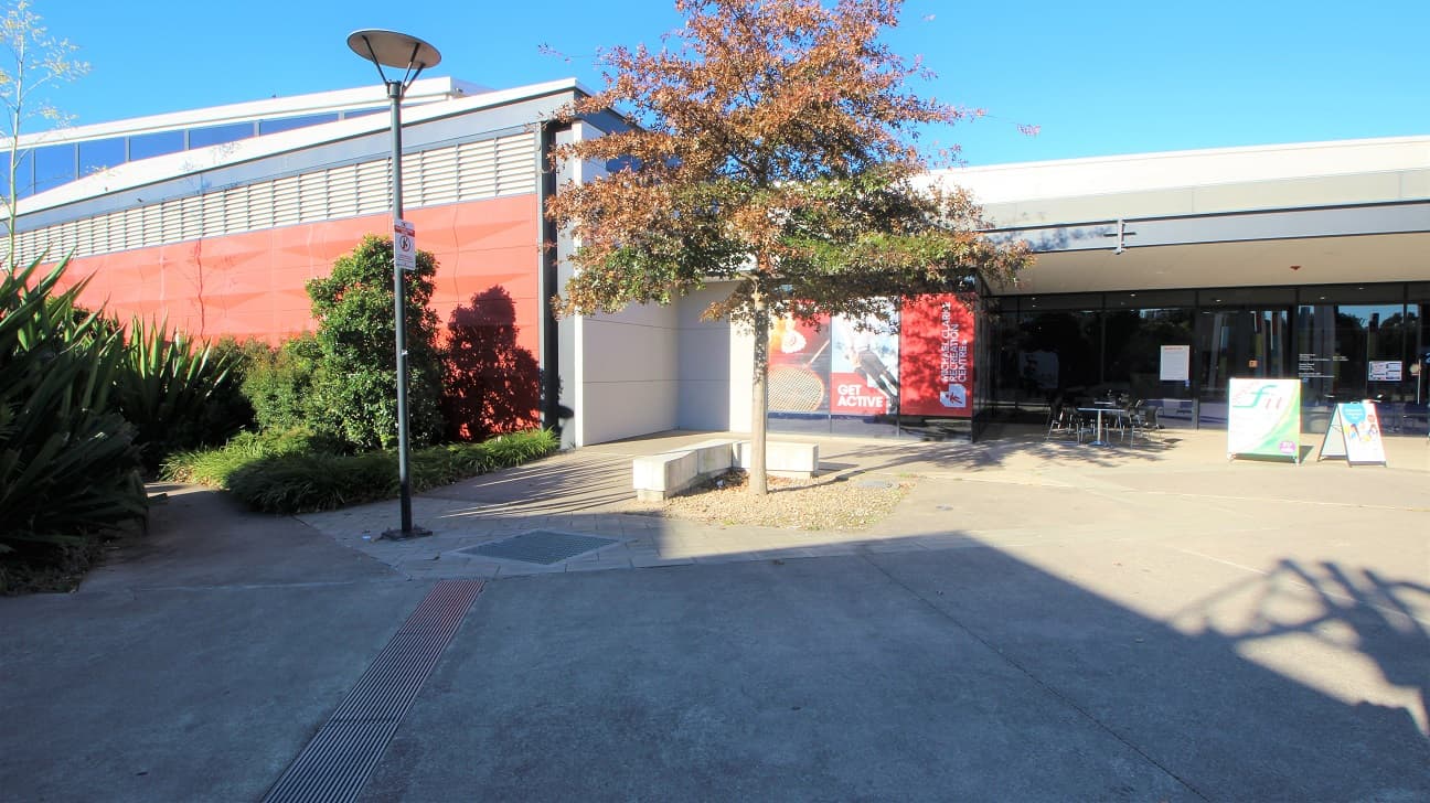 Along the external pathway leading to the Tennis Courts is a dense garden, which you can meander through to the playground. There is also a staircase with metal handrails to support people with mobility disabilities.